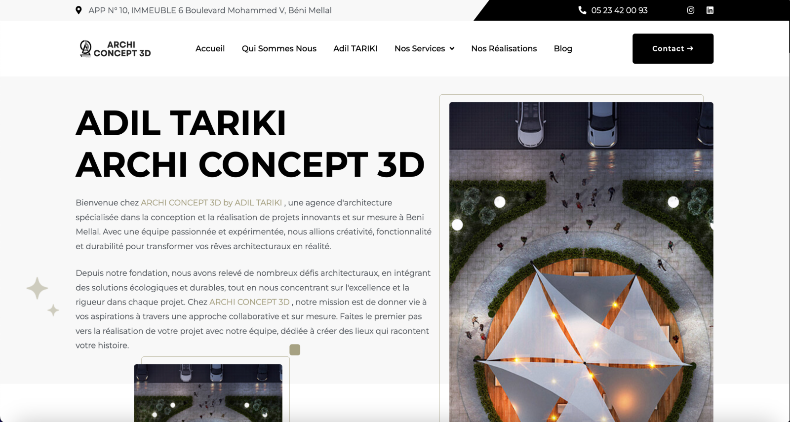 Site web Archiconcept 3D Maroc — Kaizen Digital
