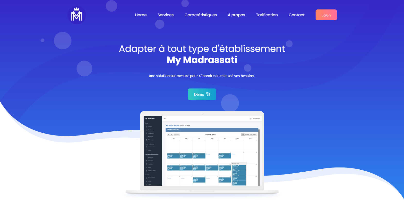 Application web My Madrassati gestion scolaire Maroc — Kaizen Digital
